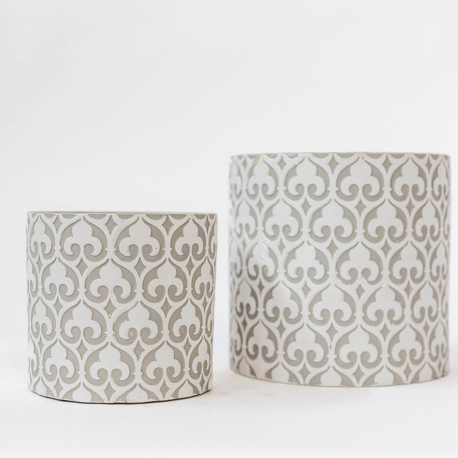 Cement Flower Pots, Set of 2 – FORPOST TRADE INC.