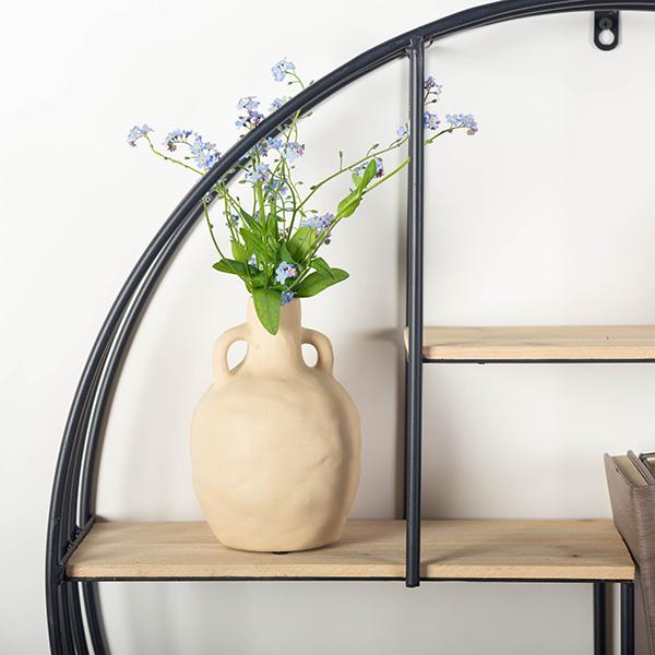 Wooden Metal Wall Shelf with Hooks – FORPOST TRADE INC.