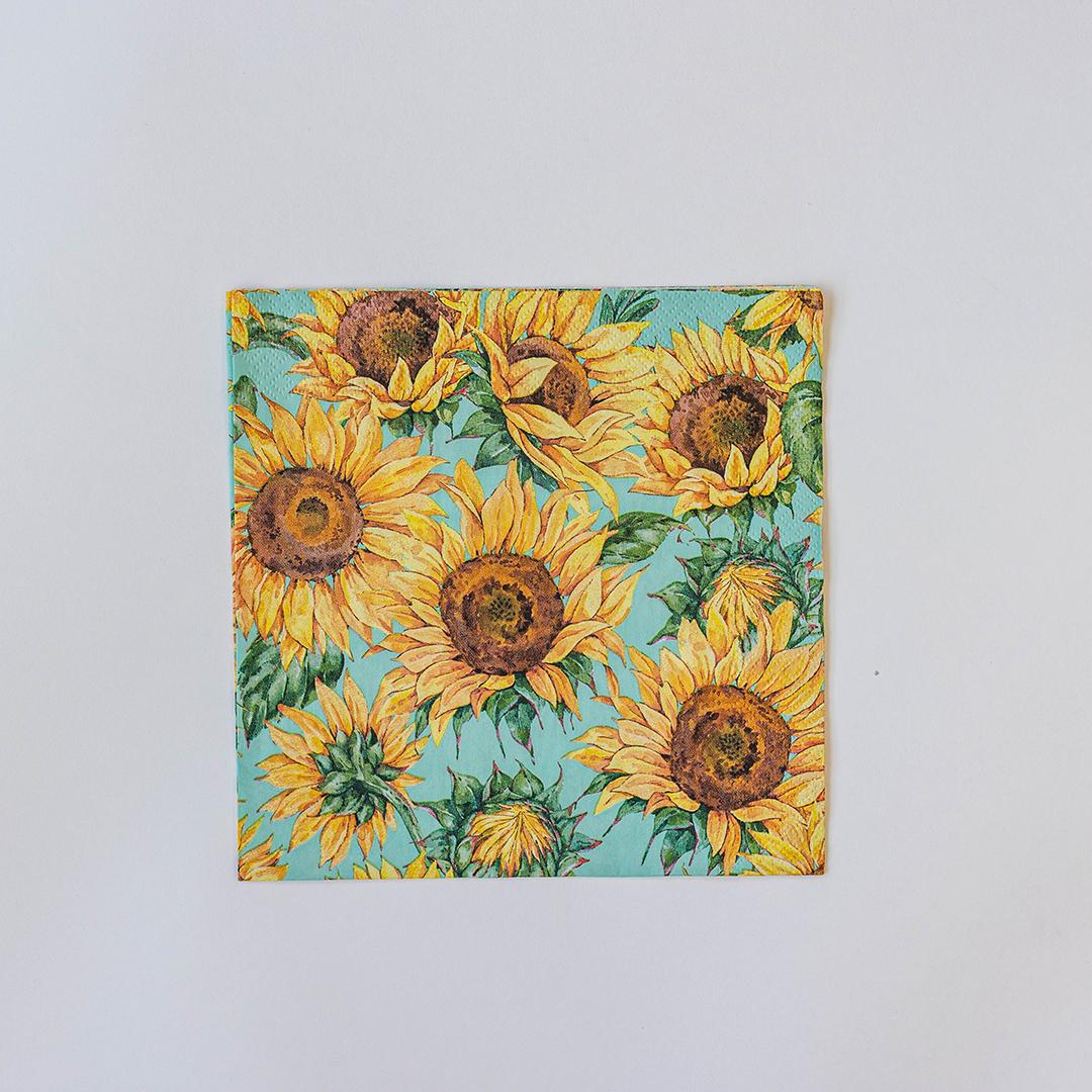 Sunflower Napkins, Pack of 20