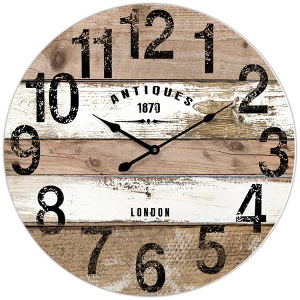 23" Antique Planks Wall Clock
