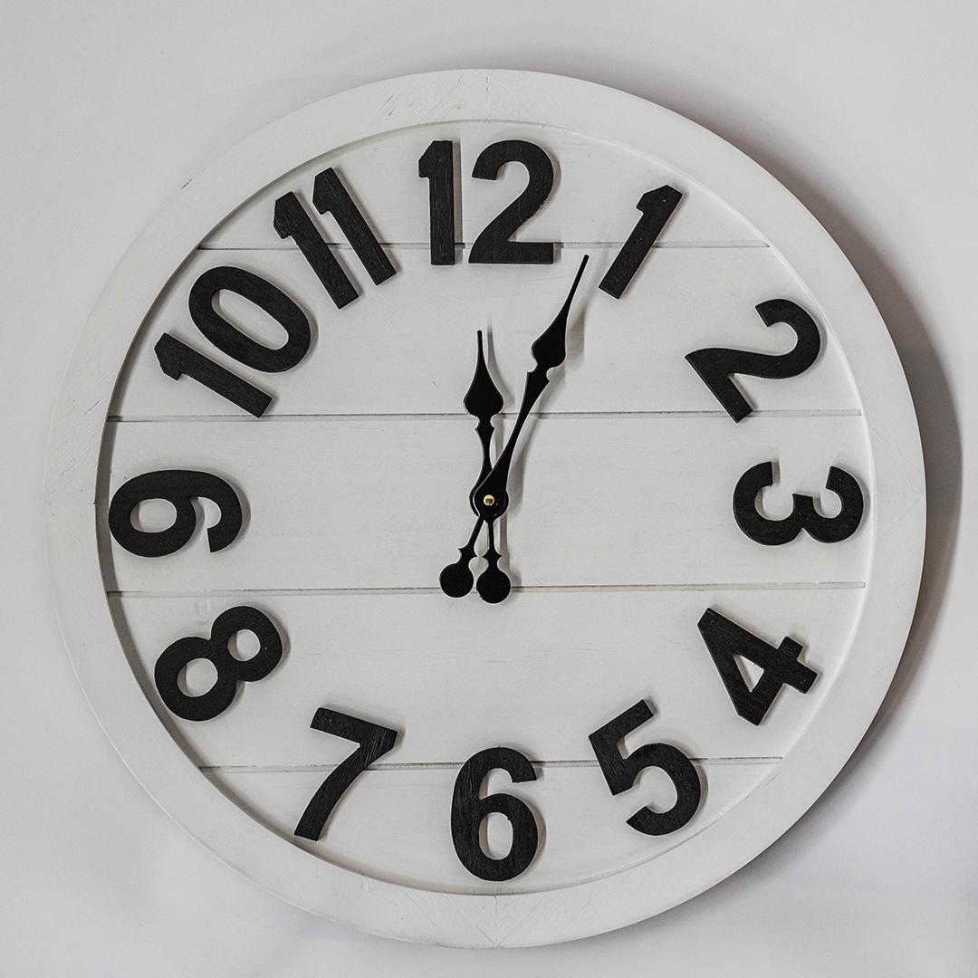 23.75" Wooden Wall Clock