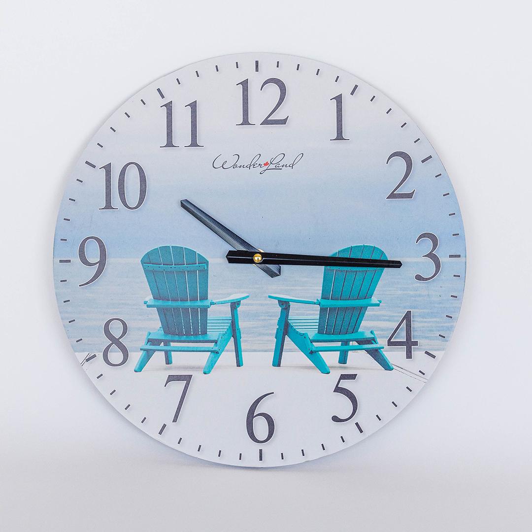 13.5" Wall Clock, By the Lake